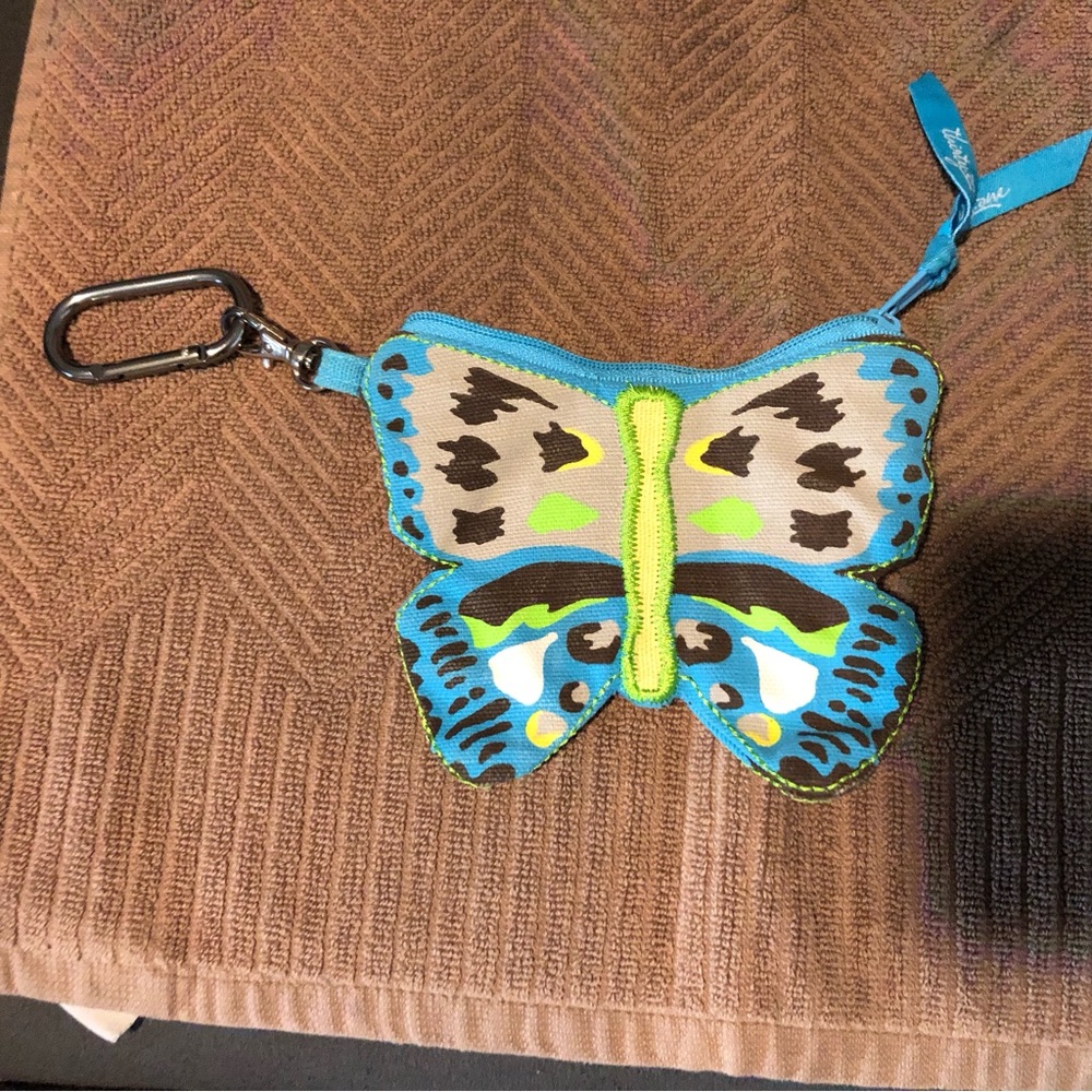 Thirty one coin bag (1) birdie and (1) butterfly